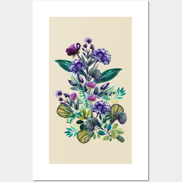 Wild meadow flowers Wall Art by IngaDesign